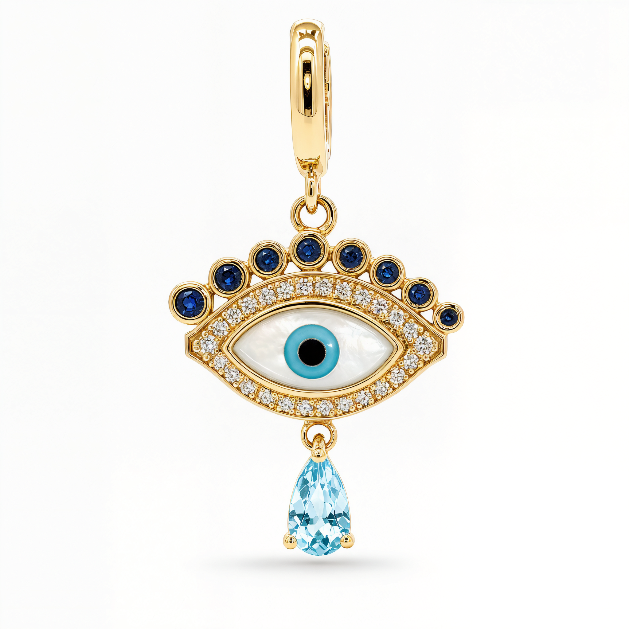 Celestial Evil Eye Diamond Charm
