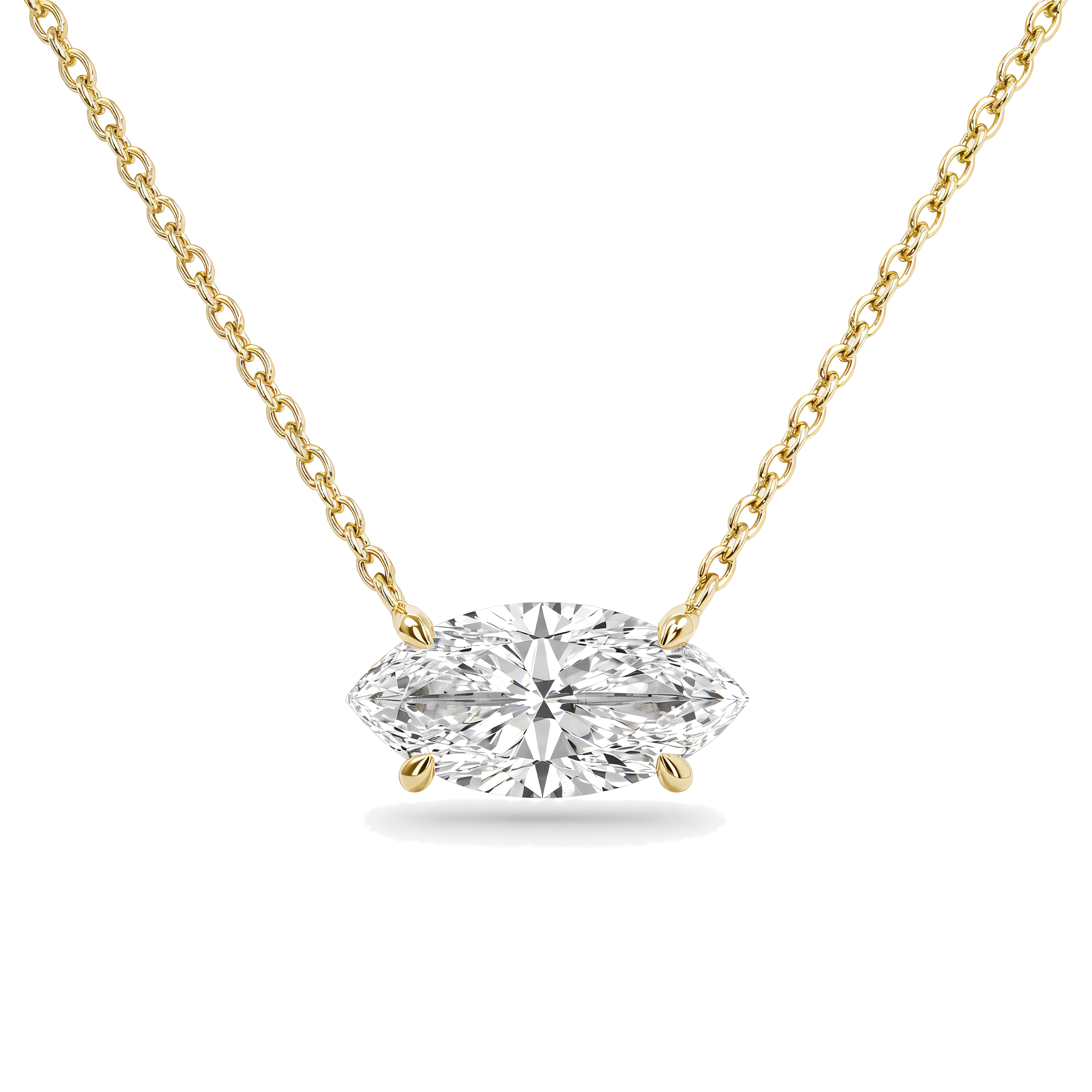 Floating Solitaire Lab-Grown Diamond Necklace