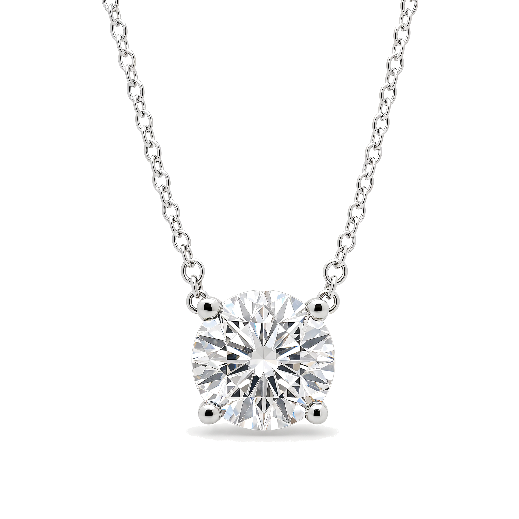 Floating Solitaire Lab-Grown Diamond Necklace