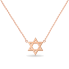 Petite Star Of David Gold Necklace