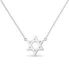 Petite Star Of David Gold Necklace