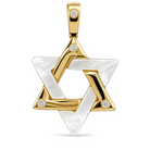 Gemstone Star of David Diamond Pendant ©