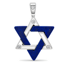 Gemstone Star of David Diamond Pendant ©