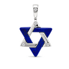 Gemstone Star of David Diamond Pendant ©