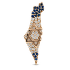 Land Of Israel Map Diamond & Sapphire Pendant ©
