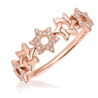 Stars Of David Diamond Ring