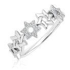 Stars Of David Diamond Ring