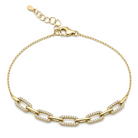 Half Links Diamond Bracelet, diamond, Izakov Fine Jewelry