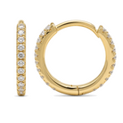 Micro Pave Diamond Eternity Huggies