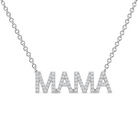 Diamond Pave Mama Statement Necklace