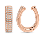 3-Row Micro Pave Diamond Cuff Earring
