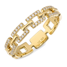 Diamond Pave Links Ring