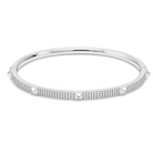 3-Row Diamond Pave Pyramid Stud Bangle