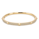 3-Row Diamond Pave Pyramid Stud Bangle
