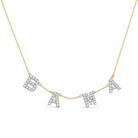 Personalized Diamond Block Station Name Necklace, view 6