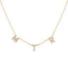 Personalized Diamond Block Station Name Necklace, view 8