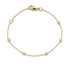 Diamond Bezel Stations Bracelet