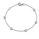 Diamond Bezel Stations Bracelet