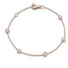 Diamond Bezel Stations Bracelet