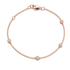 Diamond Bezel Stations Bracelet