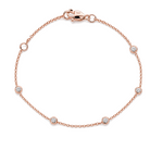 Diamond Bezel Stations Bracelet