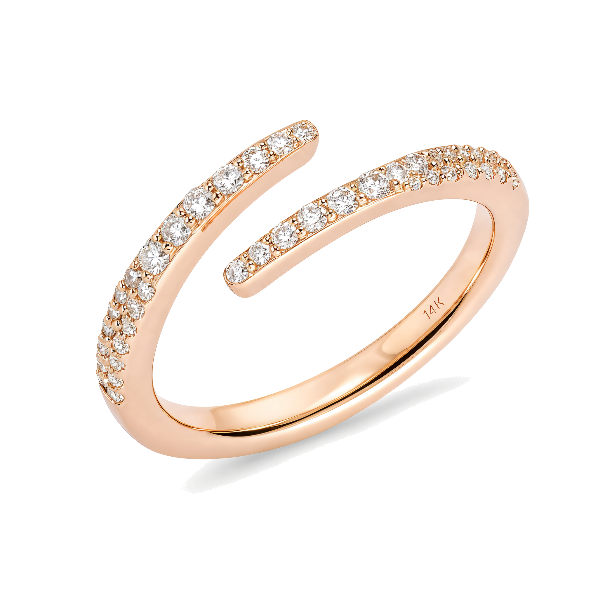 Diamond Wrap Pinky Ring