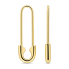 Medium Safety Pin Gold Earrings