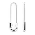 Medium Safety Pin Gold Earrings