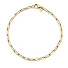 Paper Clip Gold Chain Anklet
