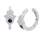 Micro Pave Diamond Hamsa Cuff Earring