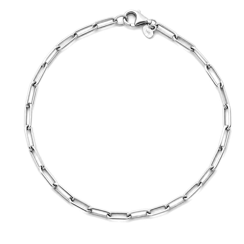 Paper Clip Gold Chain Anklet