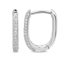 Micro Pave 3-Row Diamond U Huggies