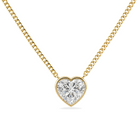Floating Solitaire Lab-Grown Diamond Bezel Necklace