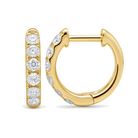 Classic Pave Diamond Huggies