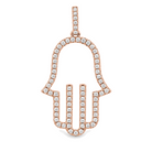 Open Diamond Hamsa Pendant