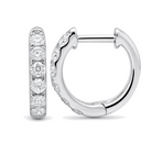 Classic Pave Diamond Huggies