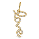 Love Script Diamond Necklace Charm
