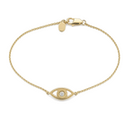 Diamond Accented Evil Eye Bracelet, diamond, Izakov Fine Jewelry