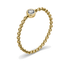 Birthstone Gemstone Chain Ring