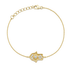 Diamond Accented Hamsa Bracelet