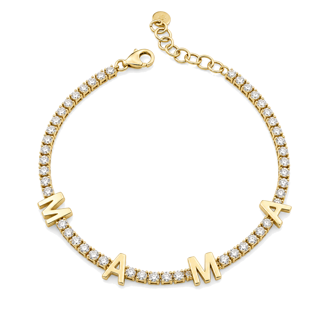 MAMA Station Diamond Tennis Bracelet