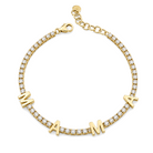 MAMA Station Diamond Tennis Bracelet