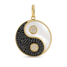 Yin & Yang Diamond Necklace Charm, diamond, Izakov Fine Jewelry