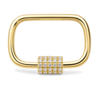 Carabiner Lock Diamond Charm Enhancer, diamond, Izakov Fine Jewelry