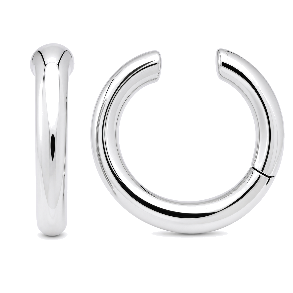 Classic Round Gold Ear Cuff close-up, gold