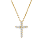 Pave Diamond Cross Necklace