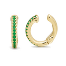 Micro Pave Emerald Ear Cuff, emerald, Izakov Fine Jewelry