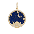Diamond Celestial Lapis Necklace Charm