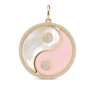 Large Yin & Yang Diamond Necklace Charm, diamond, Izakov Fine Jewelry