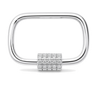 Carabiner Lock Diamond Charm Enhancer, alternate angle